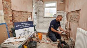 Bathroom renovation in Croydon London with modern design and fittings