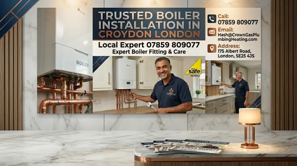 Boiler installation in Croydon London by certified heating engineers