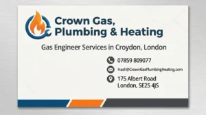 Gas engineer in Croydon London repairing boiler and gas system