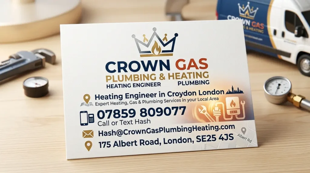 Heating engineer in Croydon London repairing central heating system